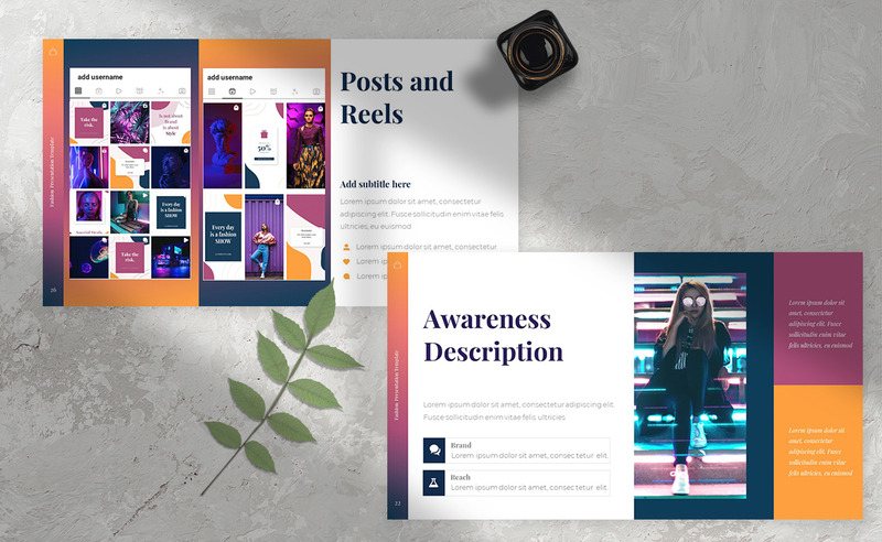 Шаблон презентации PowerPoint Chronopost Fashion - Features Image 2