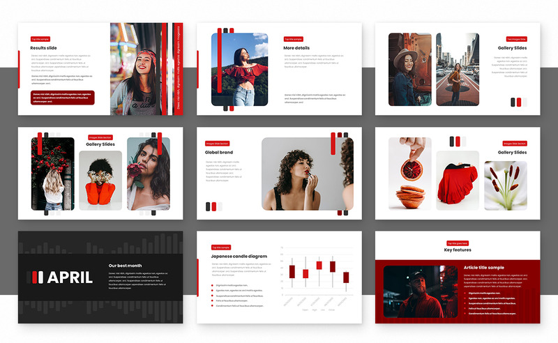 Modèle de présentation Powerpoint Strips - Caractéristiques de l’image 4