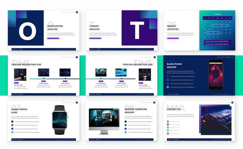 Technology Powerpoint Presentation Template PowerPoint template - Features Image 5