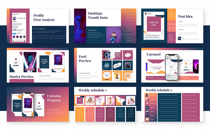 Fashion Chronopost Instagram Google Slides Template - Features Image 4