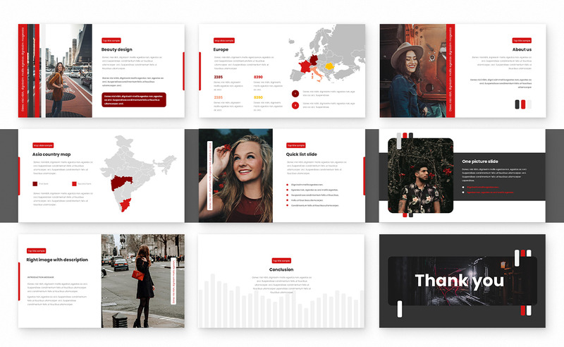 Modèle de présentation Powerpoint Strips - Caractéristiques de l’image 6