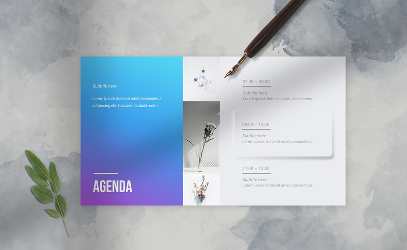 Neumorphism Powerpoint Presentation Template - Features Image 2