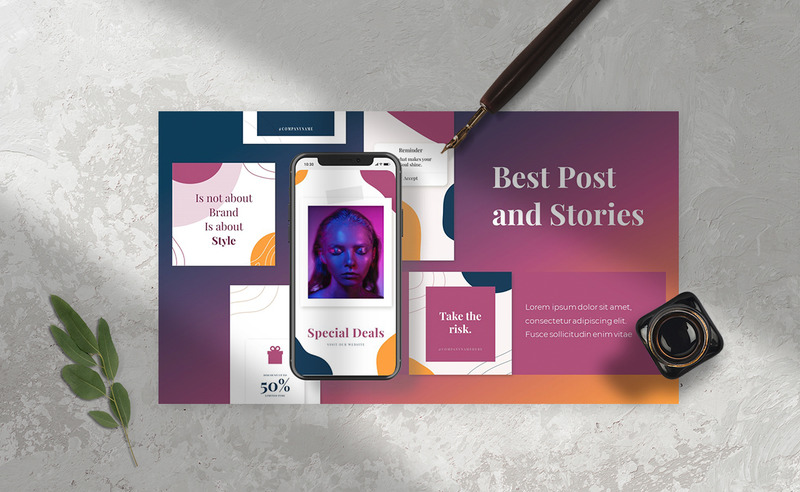 Fashion Chronopost Instagram Google Slides Template - Features Image 1