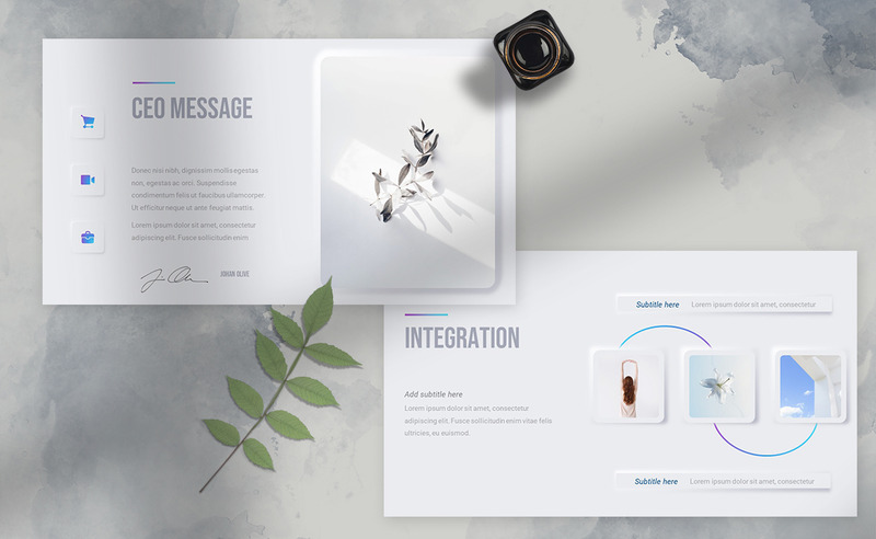 Neumorphism Powerpoint Presentation Template - Features Image 3