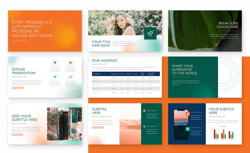 Diffuse Powerpoint Presentation Template - TemplateMonster