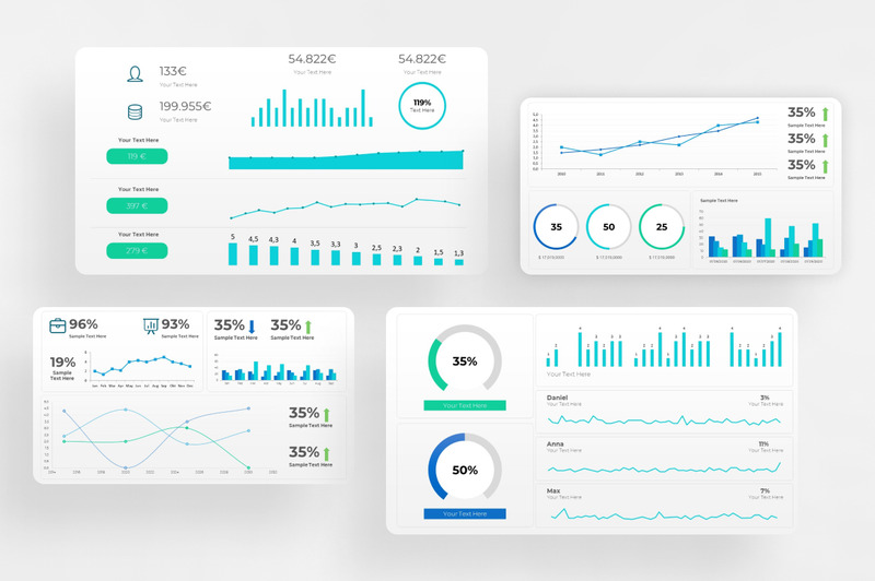 10.000+ modelli di PowerPoint Bundle Infografica - Caratteristiche Immagine 3