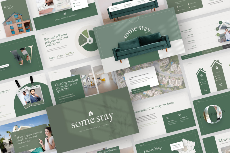 Somestay Minimalist Real Estate PowerPoint Template - Features Image 2
