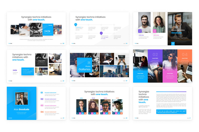 Techooze Startup Modern PowerPoint Template - Features Image 2