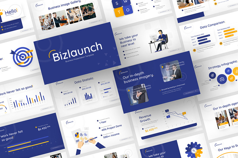 BizLaunch Modern Business PowerPoint Template - Features Image 1