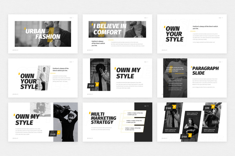 Міська мода шаблон PowerPoint - Features Image 3