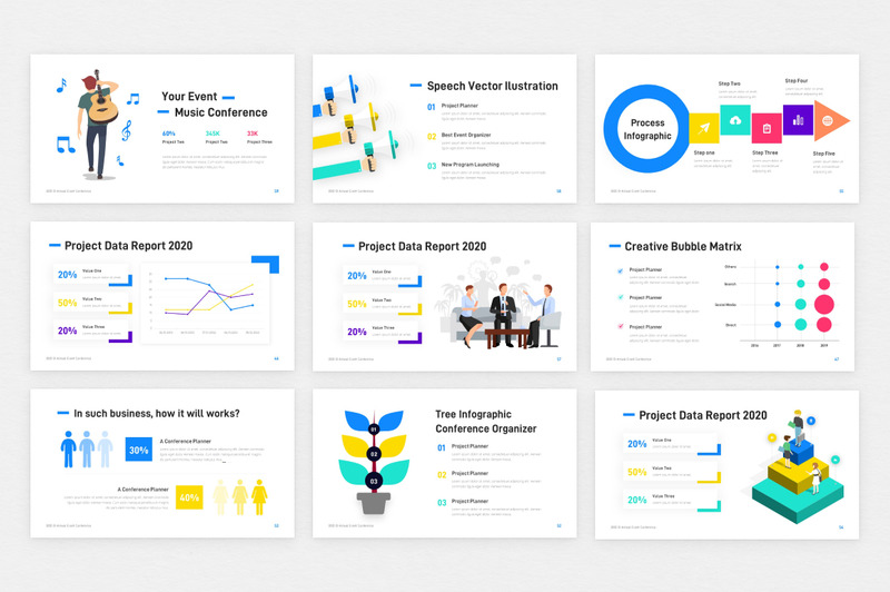 大会年度活动创意PowerPoint模板 - Features Image 3