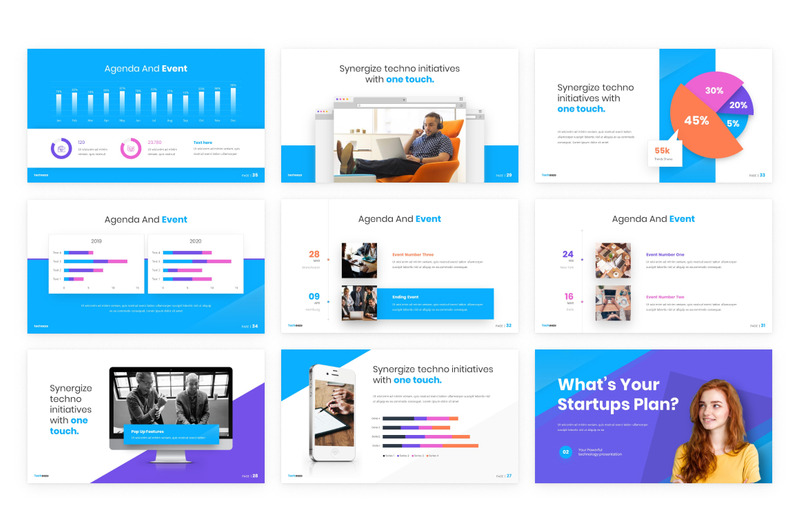 Techooze Startup Modern PowerPoint Template - Features Image 1