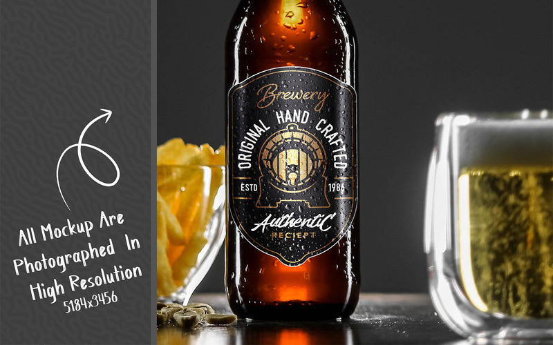 Beer Bottle Mockup Bundle - Features Image 59