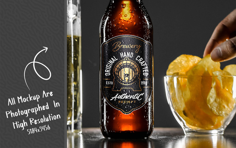 Beer Bottle Mockup Bundle - Features Image 44