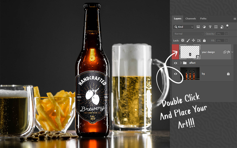 Beer Bottle Mockup Bundle - Features Image 67
