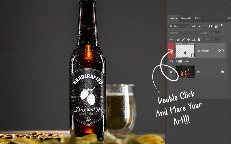Beer Bottle Mockup Bundle - Features Image 92