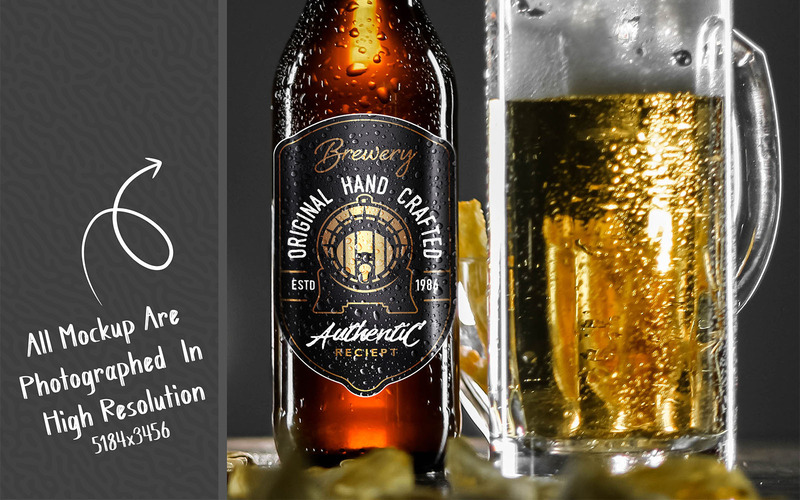 Beer Bottle Mockup Bundle - Features Image 89