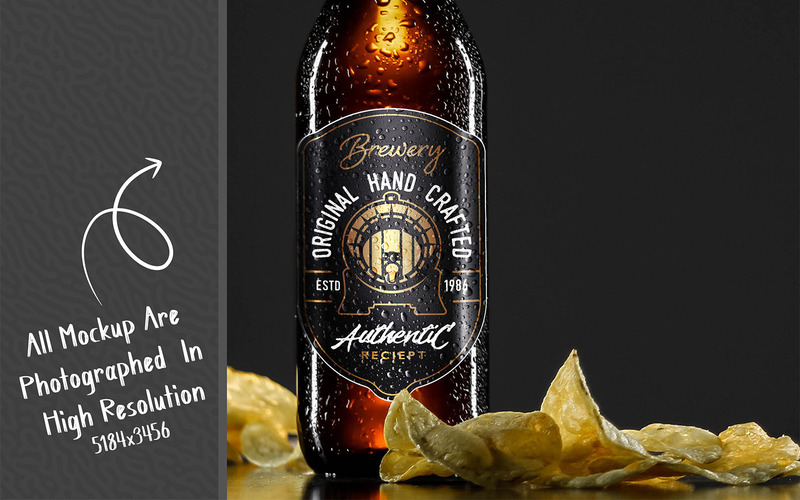 Beer Bottle Mockup Bundle - Features Image 24