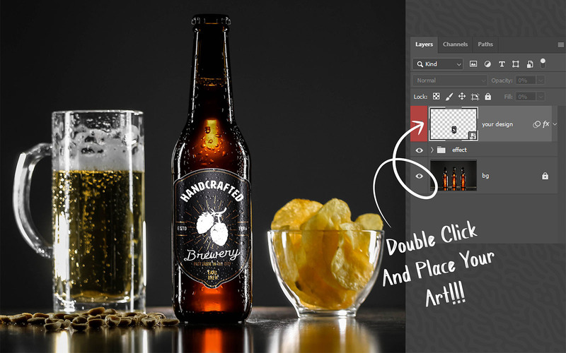 Beer Bottle Mockup Bundle - Features Image 47