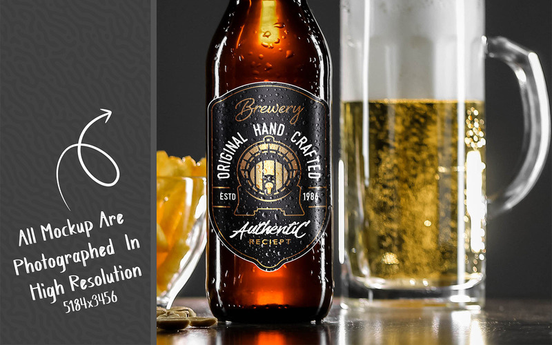 Beer Bottle Mockup Bundle - Features Image 69