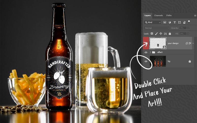 Beer Bottle Mockup Bundle - Features Image 62