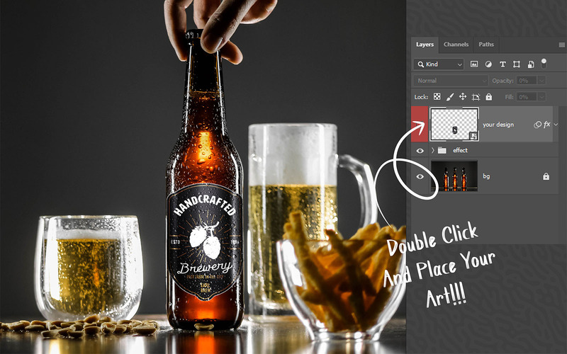 Beer Bottle Mockup Bundle - Features Image 77