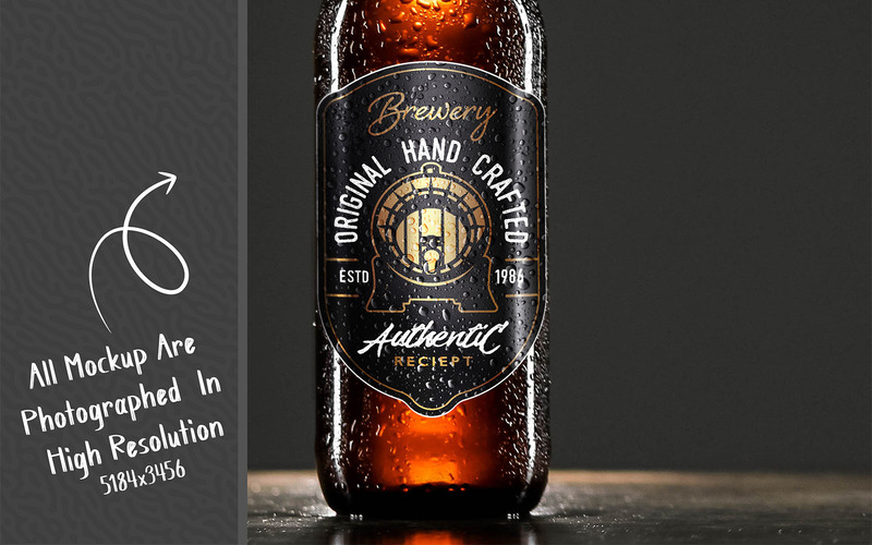 Beer Bottle Mockup Bundle - Features Image 9