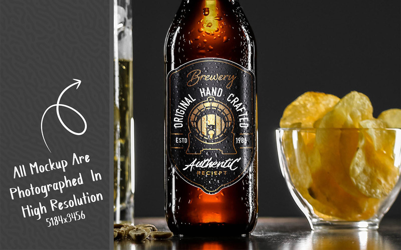 Beer Bottle Mockup Bundle - Features Image 49