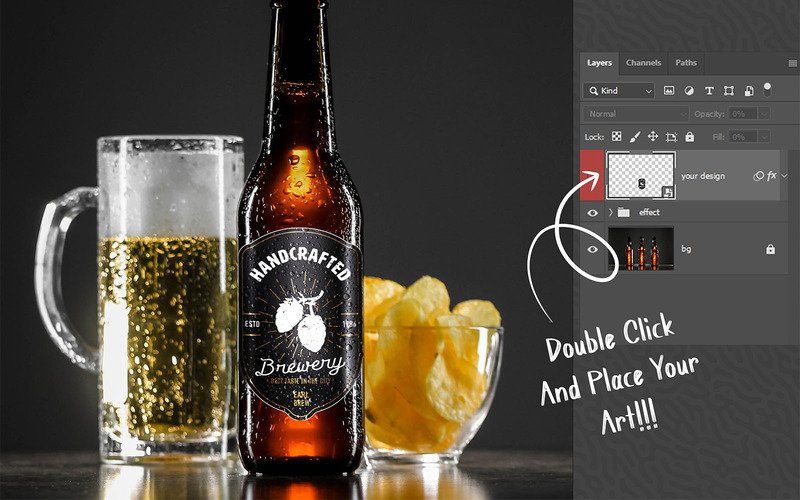 Beer Bottle Mockup Bundle - Features Image 32