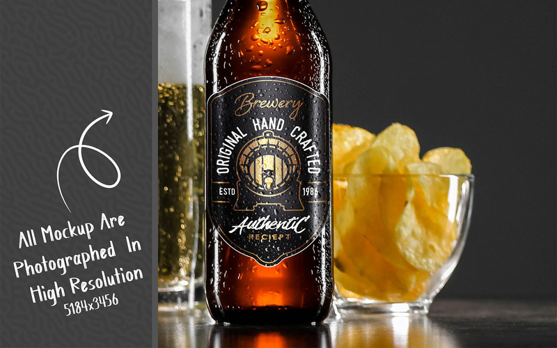 Beer Bottle Mockup Bundle - Features Image 34