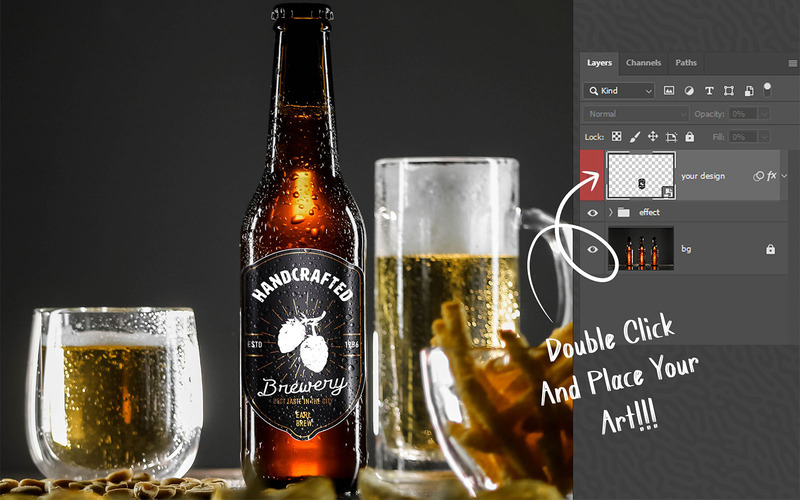 Beer Bottle Mockup Bundle - Features Image 82