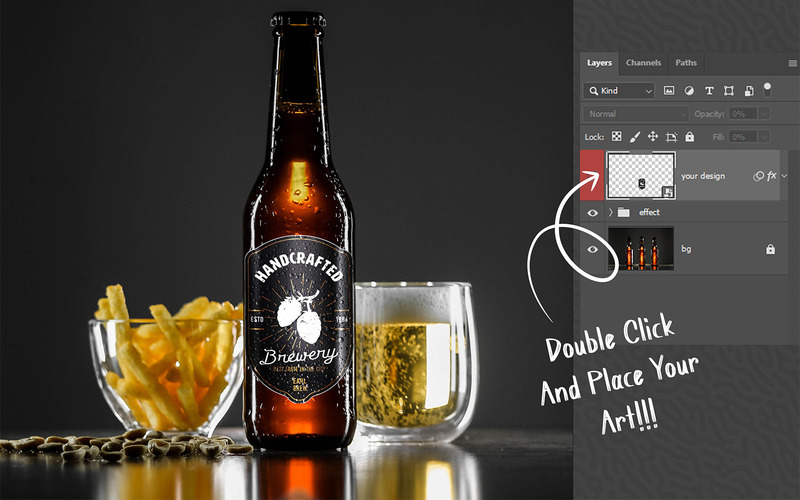 Beer Bottle Mockup Bundle - Features Image 52