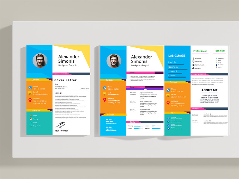 Alexander Simonis Resume Template - Features Image 1