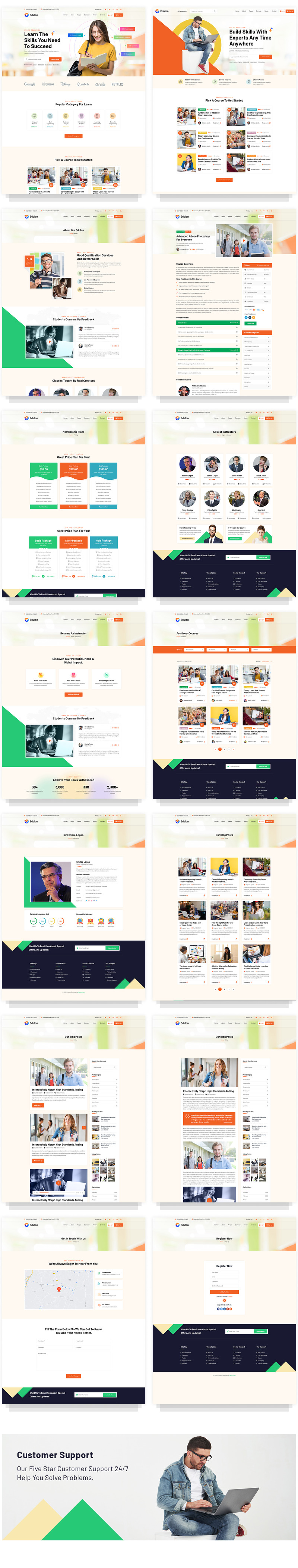 Edulan - HTML-sjabloon voor online onderwijs en LMS - Features Image 1