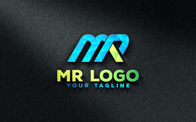 Modèle de conception de logo créatif MR Polygon - Caractéristiques de l’image 1
