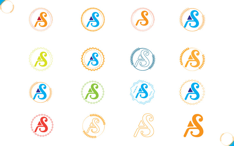 A en S luxe creatieve logo-sjabloonbundel - Features Image 2