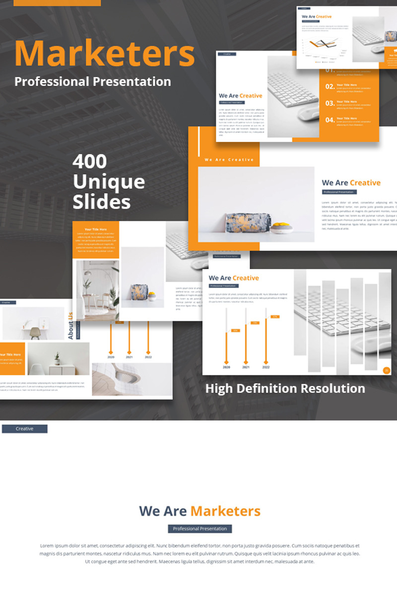 Modello PowerPoint di marketing - Caratteristiche Immagine 1
