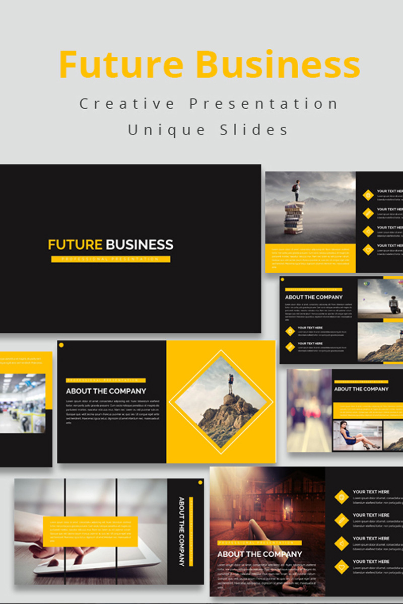 Modèle PowerPoint de future entreprise - Caractéristiques de l’image 1