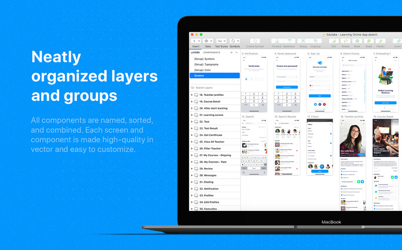 Edulake - Online Course mobile UI Kit - Features Image 6