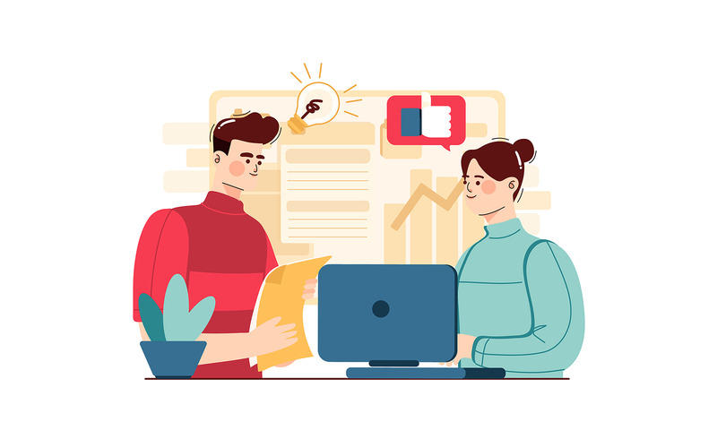 M323 — Pakiet ilustracji dla firm rozpoczynających działalność - Obraz funkcji 7