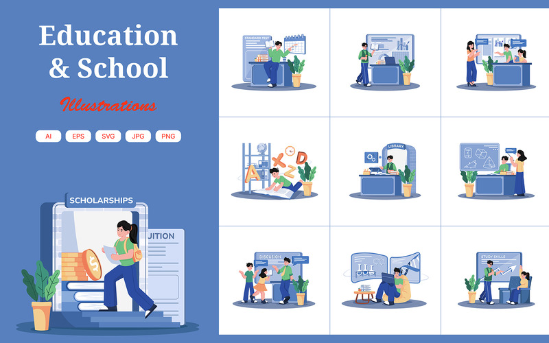 M721_Education Illustration Pack 2 - Features Image 1