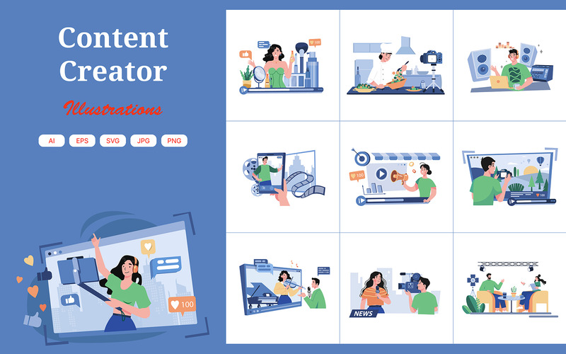 M630_Pacchetto illustrazioni Content Creator 2 - Caratteristiche Immagine 1