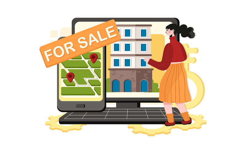 M354 — Pakiet ilustracji do marketingu nieruchomości - Obraz funkcji 11