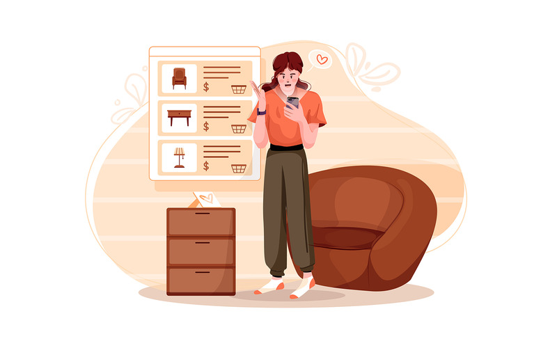 M339 - Ilustracje dotyczące zakupów online - Obraz funkcji 2