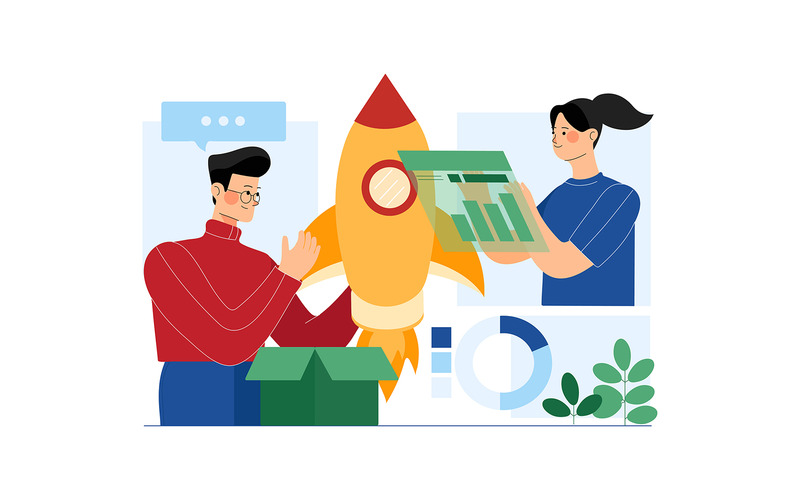 M390_Digital Marketing Illustration Pack - Features Image 5