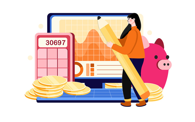 M357_Finansiell planering Illustration Pack - Features Image 9