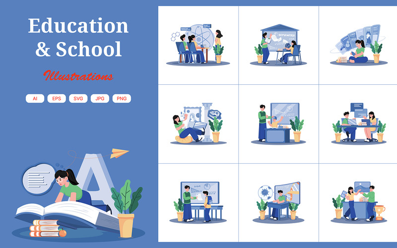M721_Education Illustration Pack 1 - Features Image 1