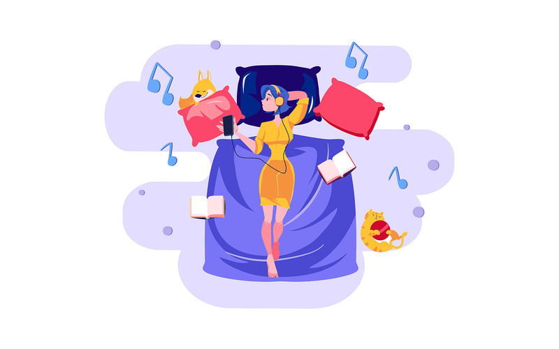 M341 — Pakiet ilustracji „Pobyt w domu” - Obraz funkcji 8