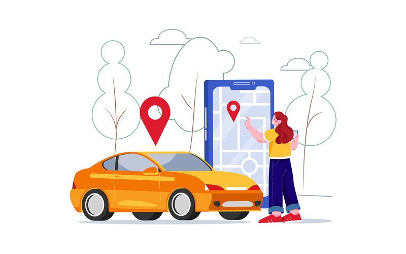 M394_Pacchetto illustrazioni per prenotazione taxi - Caratteristiche Immagine 3