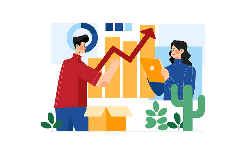 M390_Digital Marketing Illustration Pack - Features Image 9